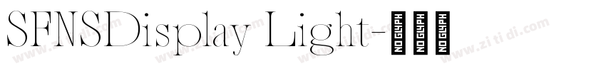 SFNSDisplay Light字体转换